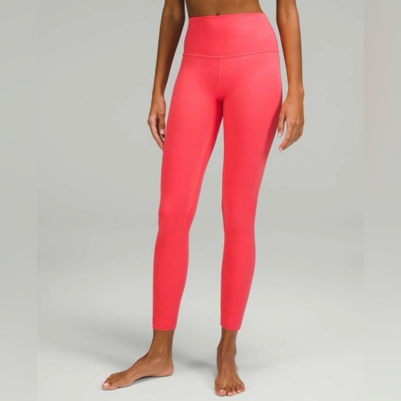 Lululemon High Rise Align Leggings Pale Raspberry Hot Pink in size 8 - Picture 2 of 8